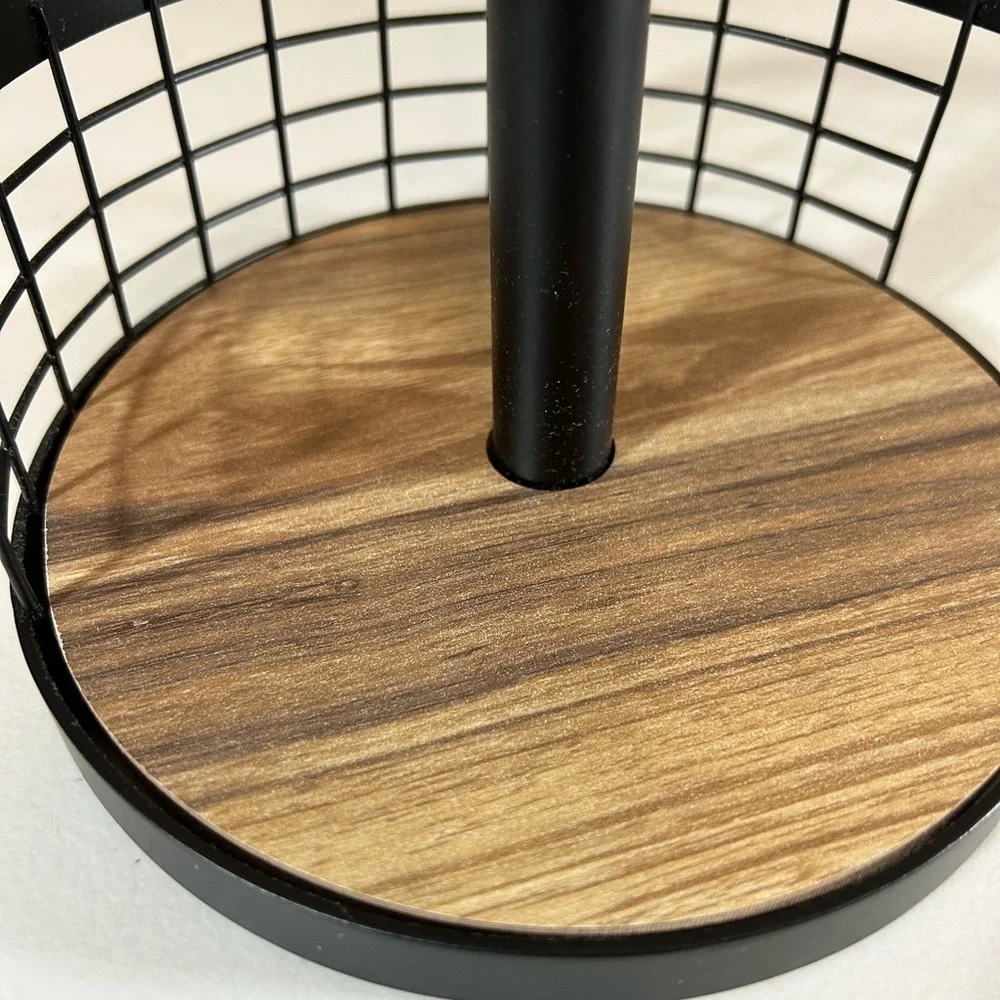 BLACK paper towel holder